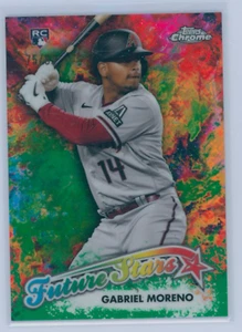 Logofractor cromado Topps 2023 Gabriel Moreno verde radiocontrol novato/99 Future Stars - Imagen 1 de 2