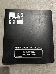 HYSTER SERVICE REPAIR MANUAL ELECTRIC J40A J50A J60AS 599855 1984 FORK LIFT SHOP - Picture 1 of 5