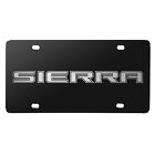 GMC Sierra 3D Nameplate Black Stainless Steel License Plate