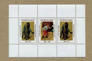 SURINAM HOLANDA HOJA 1971 Peter Brueghel, PARA HET KIND VF MNH HOJA - Imagen 1 de 2