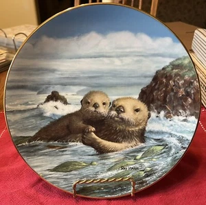 Wonders Of The Sea “Heart To Heart” 8 1/2" Plate, 1991 W.S. George W/COA - Picture 1 of 2