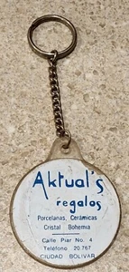Portachiavi vintage AKTUAL'S REGALOS (Regali reali) città spagnola Bolivar Venezuela - Foto 1 di 2