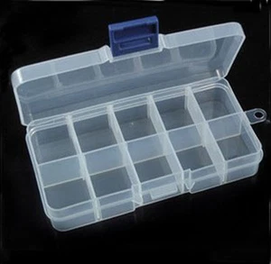 20pcs 10 slots beaded jewelry box plastic storage box Crazy Hot 6.6*13*2.2cm - Picture 1 of 3