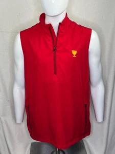 Sunice Presidents Cup Golf Vest Size L Red Team Issued direct to USA Player - Picture 1 of 9