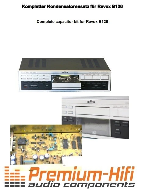 PREMIUM-HIFI Juego de condensadores para Revox B126