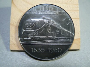 125 Years German Railroad Silver Medal 1960 - Picture 1 of 6