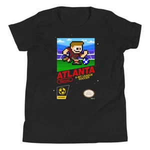 Camiseta deportiva Atlanta United 8 bits retro de la liga NES de 8 bits para niños jóvenes niños niños niños niños niños niños niños - Imagen 1 de 9