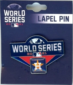 Astros 2021 World Series Team Pin Houston New on card American League PSG - Picture 1 of 1