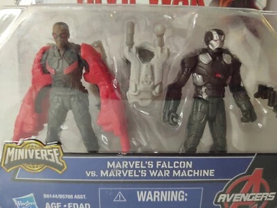 Figuras Marvel Avengers 2015 Capitán América Civil War Halcón y máquina de guerra 2,5" Foto 1 de 4