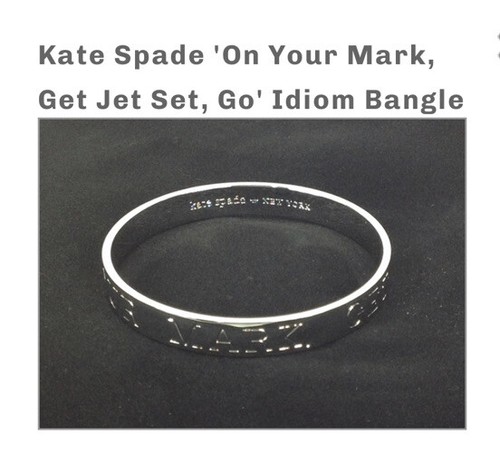 BRACCIALE KATE SPADE On Your Mark prendi jet set vai! Bracciale Lingua in ARGENTO