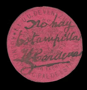 VENEZUELA 1906 TACHIRA Local Provisional "no hay estampillas"AREPITAS 10c unused - Picture 1 of 2