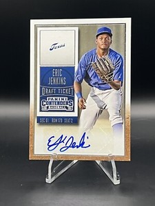 2015 Panini Contenders - Draft Ticket Blue Foil #21 Eric Jenkins (AU, RC)