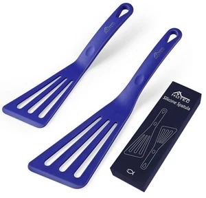 Heat Resistant Silicone Slotted Fish Turner Spatula Set Kitchen Cooking Spatulas - Picture 1 of 7