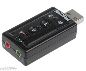 carte son usb Adaptateur Carte Son externe USB 3D Stéréo 7.1 carte son externe - Zdjęcie 1 z 1