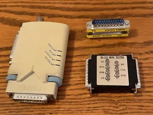 RS-232 Mini-Tester mit LED Anzeigen DB-25 Stecker auf Buchse mit EXTRA - Bild 1 von 13