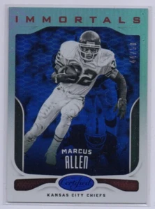 Panini Certified Immortals #115 2017, Marcus Allen/50, Chiefs, Raiders, NFL HOF - Imagen 1 de 2