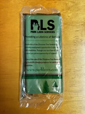 Christmas Tree Removal Bag Skirt 144” Circumference X 90” New Park Lawn Services - Image 1 of 4