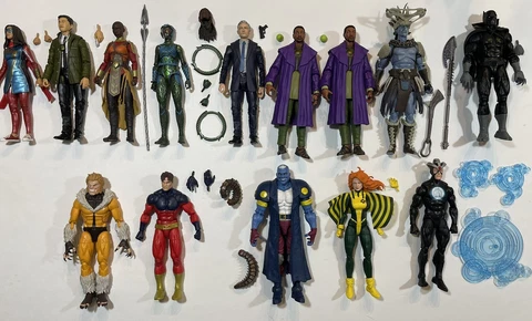 Marvel Legends MCU Lot Loose X-Men 14 Figures Attuma Black Panther Comic BAF Cover