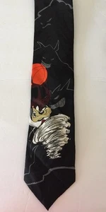 Vintage SpaceJam Tie LooneyTunes Basketball Warner Bros TAZ - Picture 1 of 4