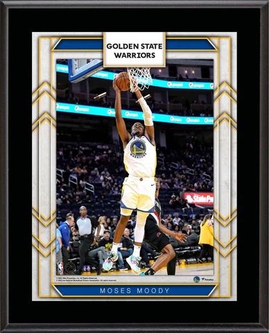 Moses Moody Golden State Warriors 10.5" x 13" Sublimated Player Plaque Cover