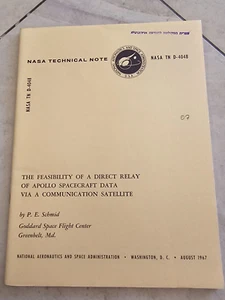 Genuine NASA Apollo Program Era Technical Report  - Apollo Spacecraft Data - Picture 1 of 7