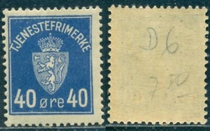 1926 Wappen, Löwe, Krone, endgültig, Norwegen, Mi.6, postfrisch - Bild 1 von 1