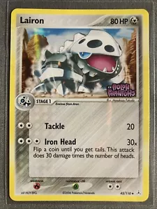 Pokemon TCG: Lairon 45/110 (2006) Holon Phantoms • Carta timbrata Holo di riserva - Foto 1 di 2