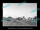 OLD POSTCARD SIZE PHOTO OF HAYFIELD MINNESOTA THE RAILROAD DEPOT STATION c1950