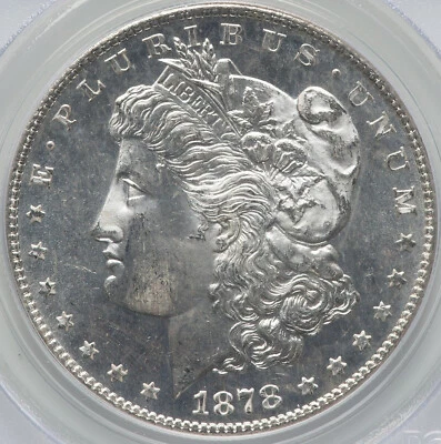 Morgan Silver Dollar 1878-S, PCGS MS-63 Proof-like!!! Old Green Slab! Superb! - Image 1 of 4