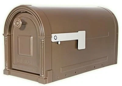 Gibraltares Garrison Large Capacity Galvanized Steel Venetian Bronze, Mailbox - Image 1 of 4