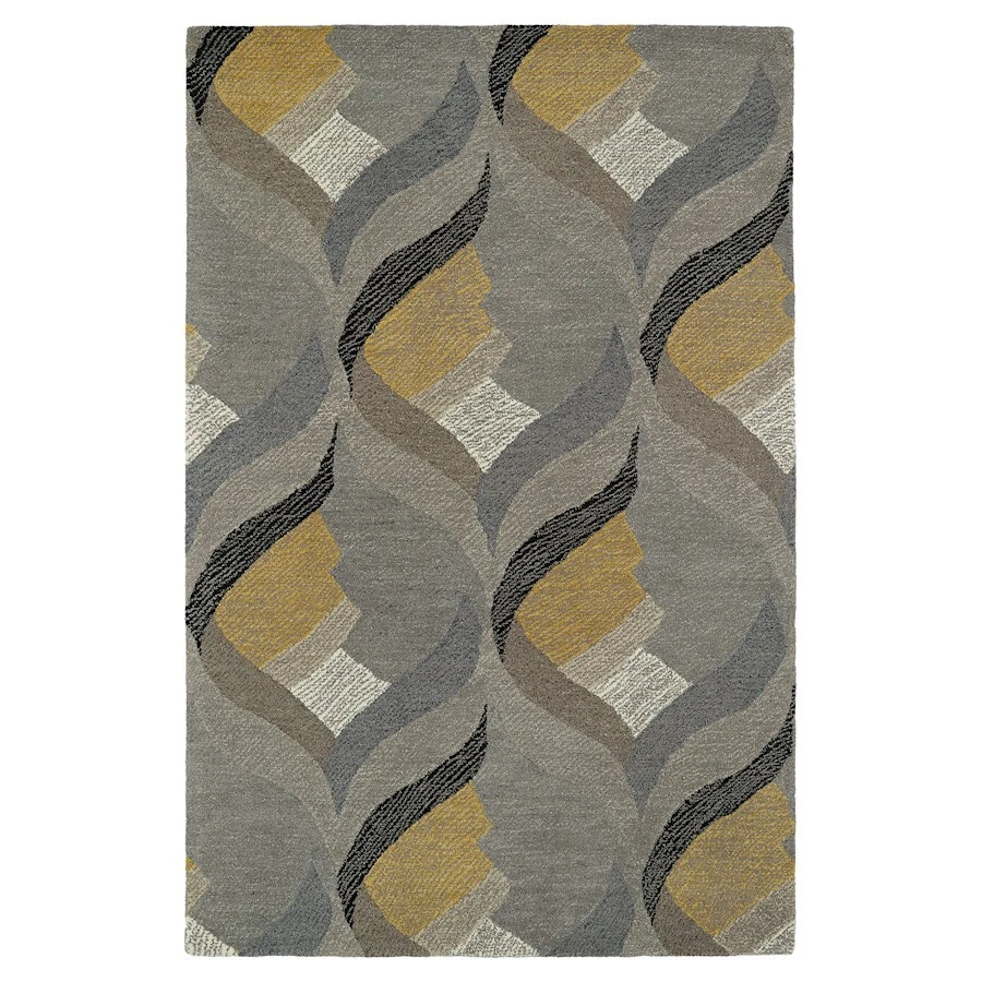 Kaleen Rugs MTG06 Montage Runner, Grey, 2'6"x8' - MTG06-75-268 - Image 1 of 1