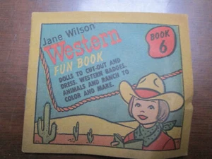 vintage Wilson Franks Western Fun booklet c. 1955 Book 6 fine rare Jane booklet - Picture 1 of 5