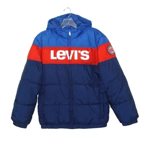 Levi's Zip Up Hooded Quilted Lined Puffer Jacket Boys Size XL 13 15 Years - Picture 1 of 11