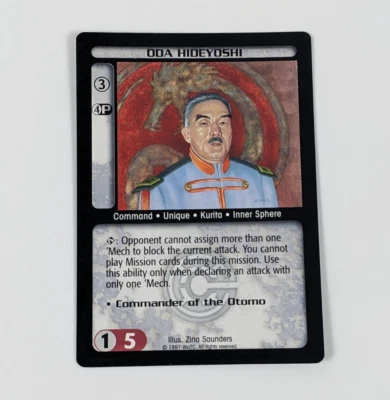 BATTLETECH CCG Counterstrike Expansion ODA HIDEYOSHI Rare WotC NM/M - Image 1 of 2