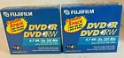 2 Boxes of FujiFilm Combo 5 Pack DVD+RW 4.7GB 120Min Data & Video  