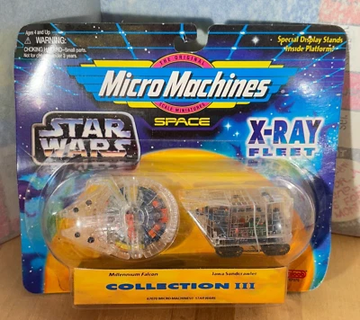 Star Wars Micro Machines X-Ray Fleet Collection III Falcon & Sandcrawler 1995 - Image 1 of 4