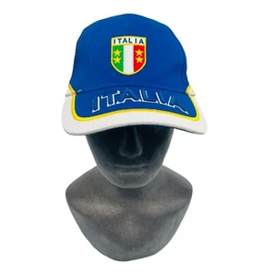 Gorra Italia Hombre Azul Bordada Correa Spellout Stars Roma Cap - Imagen 1 de 11
