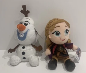 2x peluche Frozen 2 grossi Anna & Olaf originale Disney ufficiale nuovo con etichette - Foto 1 di 8