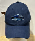 Chapeau casquette de baseball à bretelles en cuir bleu océan Hawaii Hawaii Blue Waves