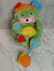 Vintage 1985 Popples Putter Small Stuffed Plush Lime Green/Orange - Picture 1 of 11