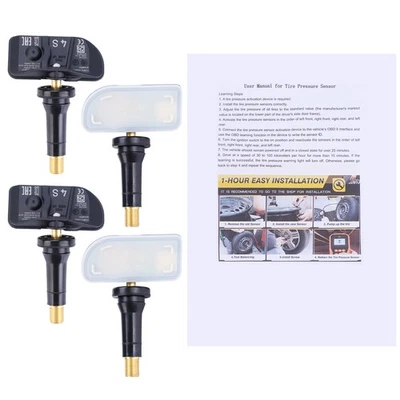 4x TPMS 4S 13533166 433 MHz for Chevy GMC Cadillac TIRE PRESSURE MONITOR SENSORS - Image 1 of 4