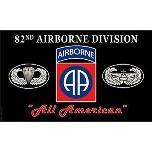 3x5 Esercito Nero 82° Divisione Aviotrasportata All American Premium Flag 3'x5' Banner... - Foto 1 di 2