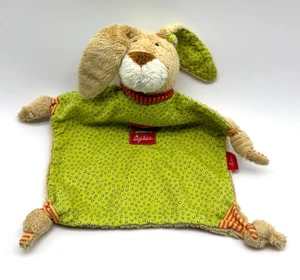 Sigikid Schmusetuch Kuscheltuch Plüsch für Baby süß Hase Grün Braun Rot - Bild 1 von 4