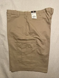 Dickies Flex Mens Sz 46  Cargo Work Shorts Tan Khaki 7 Pocket - Picture 1 of 5