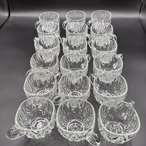 Hazel Atlas Williamsport Prismenschliff Set 18 Tassen Quadratisch 6 Oz Atemberaubend! - Bild 1 von 9