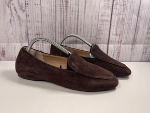 TAHARI TACEY WILDLEDER SLIPPER HALBSCHUHE FLACHE SCHUHE (DAMEN 9,5) SCHOKOBRAUN - Bild 1 von 6