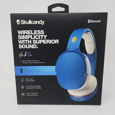 Skullcandy Hesh Evo Wireless Over-Ear Bluetooth Headphone 92 Blue New In Box - Image 1 of 4