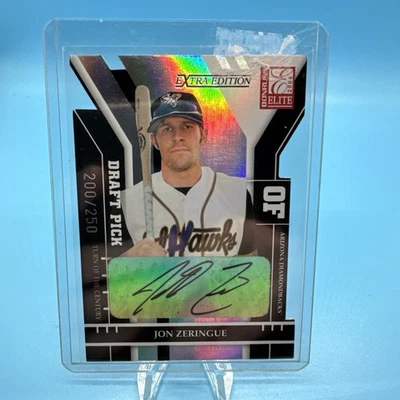 2004 Donruss Elite Extra Edition 200/250 Jon Zeringue #328 Rookie Auto RC - Image 1 of 4