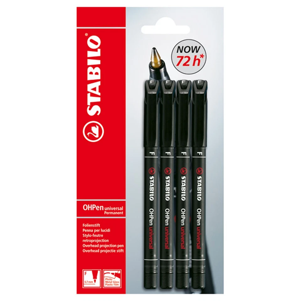Folienschreiber Stabilo OHPen universal schwarz - Bild 1 von 1