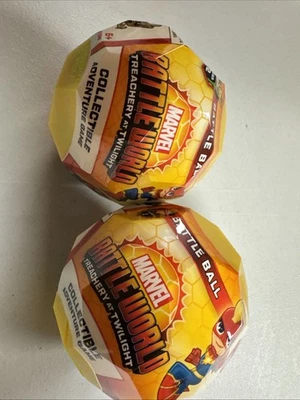 2 Nuevas Bolas de Batalla Serie 2 Marvel Battle World Treachery @ Twilight Mystery Ball Foto 1 de 4